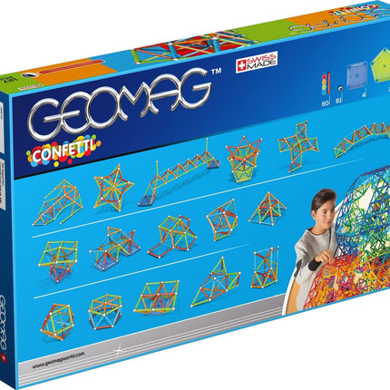 Geomag Confetti 127 Pieces Set Magnetic Constructions