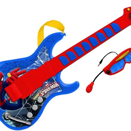 Guitare électronique SpiderMan avec lunettes avec microphone